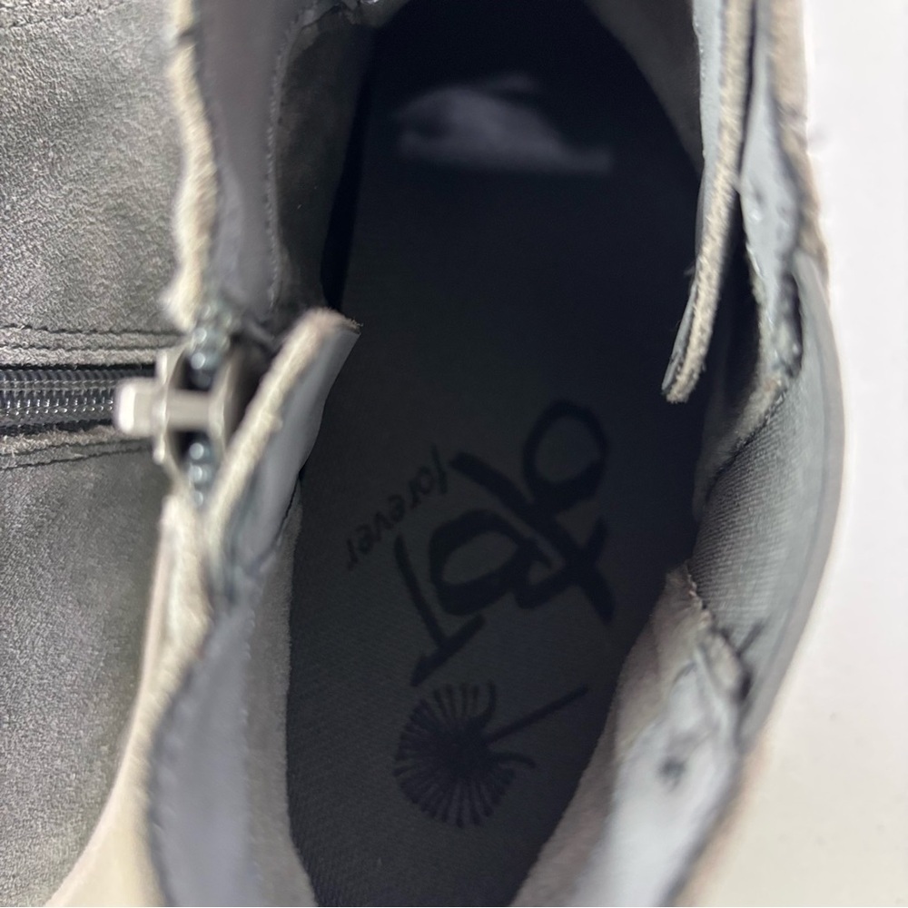 OTBT Sneaker Bootie Women's Gray Zip Closure Bethel 9M Suede Neutral - Picture 9 of 12